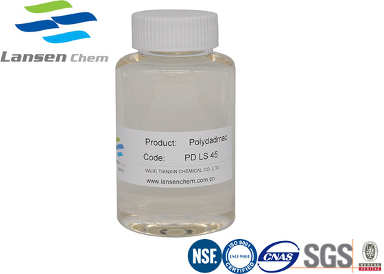Coagulant industriel de Polydadmac sans couleur pour pâlir le rendement élevé liquide ambre