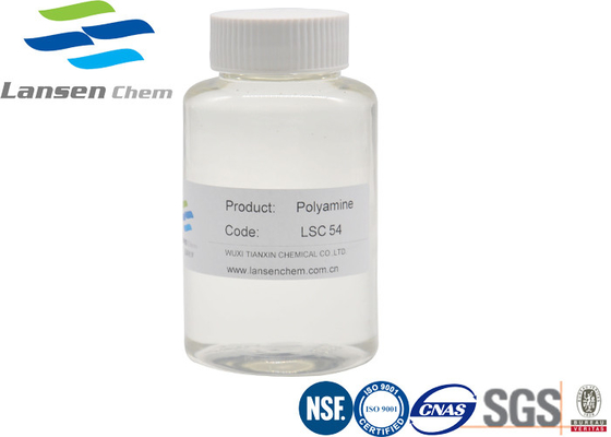 Produits chimiques auxiliaires chimiques 42751-79-1 liquide visqueux jaune-clair de Polyamine Flocculant d'agent