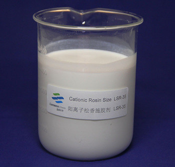 Sel d'ammonium quaternaire cationique de colophane de l'émulsion pH 2-4 extérieur de Paper Making White d'agent de classement par taille LSR-35