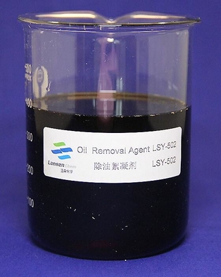agent Oily Wastewater Yellow Brown jaunâtre LSY-502 liquide d'enlèvement d'huile de rendement élevé de la valeur du pH 2-5