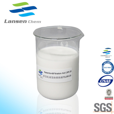 émulsion chimique de polyacrylamide d'aide de filtre de conservation de fabrication de papier bon agent cationique de floculation