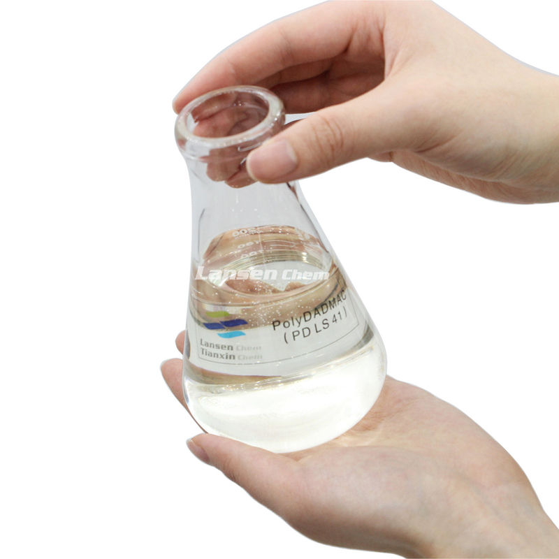 Polymère de polydadmac liquide floculant pour la production d'eau potable éliminant rapidement les solides et impuretés en suspension