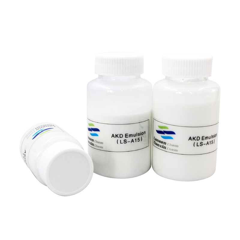 Agent de dimensionnement interne de la pâte à papier Aide chimique de fabrication du papier Alkyl ketène dimère émusion blanche AKD Taille neutre Amélioration de la qualité du papier