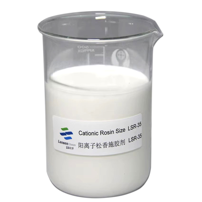Emulsion de haute qualité et stable idéale pour les papiers cultivés et revêtus 35% agent de dimensionnement de la résine cationique