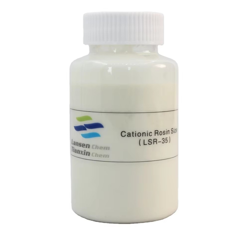 Emulsion de haute qualité et stable idéale pour les papiers cultivés et revêtus 35% agent de dimensionnement de la résine cationique