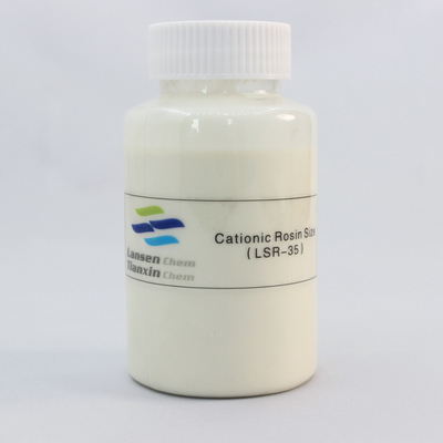Produit chimique de papier cationique de la colophane 35% d'émulsion blanche pour le papier culturel et le papier de papier journal