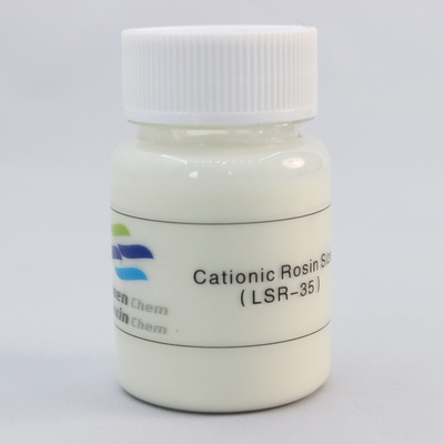 Produit chimique de papier cationique de la colophane 35% d'émulsion blanche pour le papier culturel et le papier de papier journal