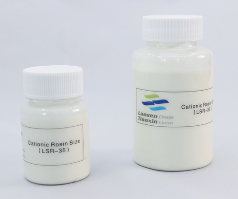 Produit chimique de papier cationique de la colophane 35% d'émulsion blanche pour le papier culturel et le papier de papier journal