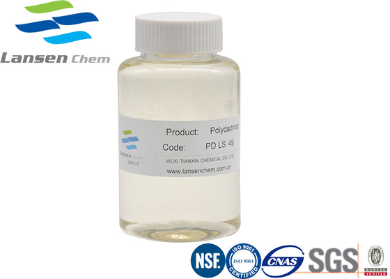 Poly produits chimiques diméthyliques cationiques liquides visqueux de l'eau de chlorure d'ammonium de Diallyl