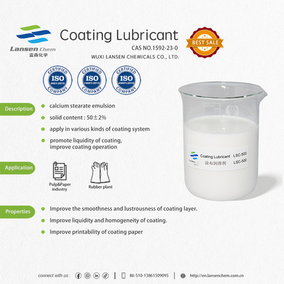 Le produit chimique de lubrifiant de revêtement de stéarate de calcium a enduit LSC-500 de papier
