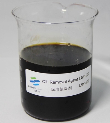 agent Oily Wastewater Yellow Brown jaunâtre LSY-502 liquide d'enlèvement d'huile de rendement élevé de la valeur du pH 2-5