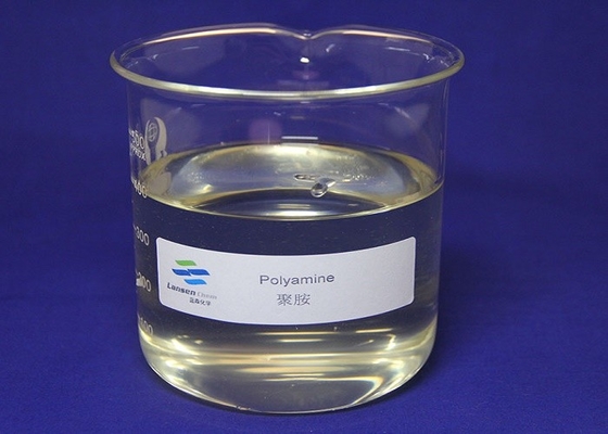 Produits chimiques de floculant de polyamine avec le contenu solide liquide visqueux jaune-clair de 50%