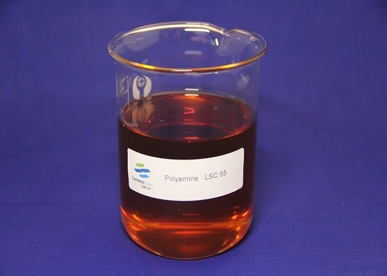 Produits chimiques de floculant de polyamine avec le contenu solide liquide visqueux jaune-clair de 50%