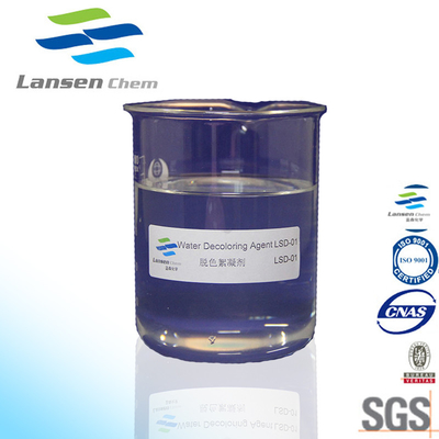 Eaux d'égout de gisement de pétrole de résine de formaldéhyde de  Dicyandiamide d'agent de Decoloring de l'eau d'industrie d'impression de tissus