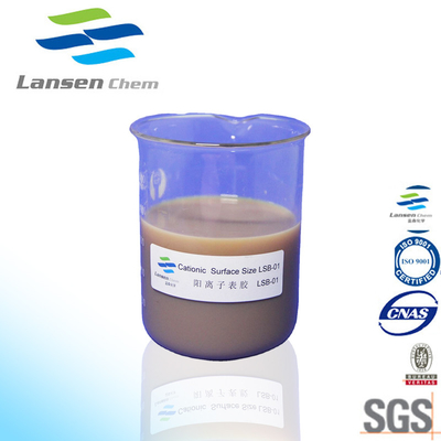Stockage extérieur cationique de Cardboard Papermaking pH 2-4 d'agent de classement par taille de sel d'ammonium quaternaire